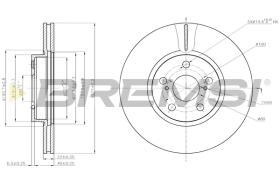 Bremsi CD7865V - DISCO DE FRENO | BRAKE DISCS