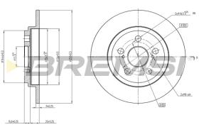 Bremsi CD7866S - DISCO DE FRENO | BRAKE DISCS