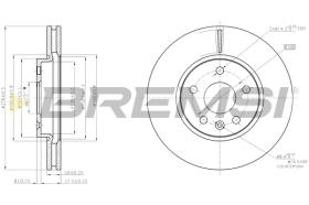 Bremsi CD7869V - DISCO DE FRENO | BRAKE DISCS