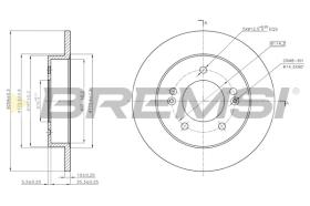 Bremsi CD7874S - DISCO DE FRENO | BRAKE DISCS
