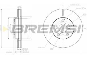 Bremsi CD7882V - DISCO DE FRENO | BRAKE DISCS