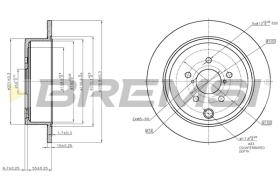 Bremsi CD7883S - DISCO DE FRENO | BRAKE DISCS