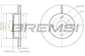 Bremsi CD7884V - DISCO DE FRENO | BRAKE DISCS