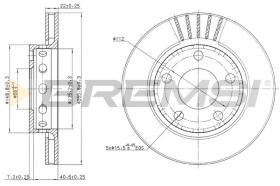 Bremsi CD7887V - DISCO DE FRENO | BRAKE DISCS