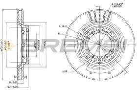 Bremsi CD7892V - DISCO DE FRENO | BRAKE DISCS