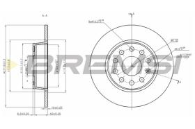 Bremsi CD7895S - DISCO DE FRENO | BRAKE DISCS