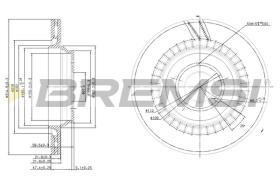 Bremsi CD7906V - DISCO DE FRENO | BRAKE DISCS