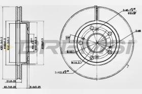 Bremsi CD7939V - DISCO DE FRENO | BRAKE DISCS
