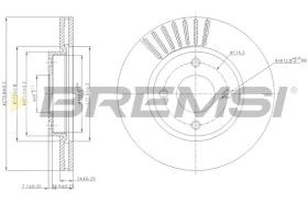Bremsi CD7940V - DISCO DE FRENO | BRAKE DISCS