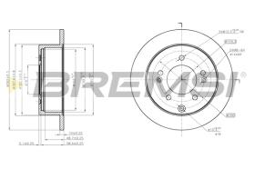 Bremsi CD7945S - DISCO DE FRENO | BRAKE DISCS