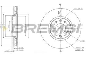 Bremsi CD7956V - DISCO DE FRENO | BRAKE DISCS