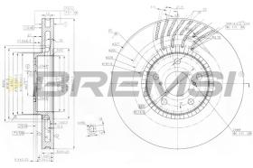 Bremsi CD7957VLS - DISCO DE FRENO | BRAKE DISCS