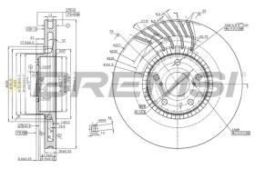 Bremsi CD7957VRD - LEXUS GS (GRL1_, GWL1_), GS (GRS19_, UZS19_, GWS19_), IS III