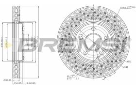 Bremsi CD7962V - DISCO DE FRENO | BRAKE DISCS