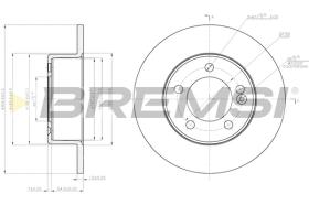 Bremsi CD7976S - DISCO DE FRENO | BRAKE DISCS