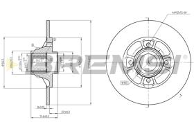 Bremsi CD7984S - DISCO DE FRENO | BRAKE DISCS