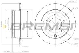 Bremsi CD7986S - DISCO DE FRENO | BRAKE DISCS