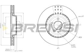 Bremsi CD7997V - DISCO DE FRENO | BRAKE DISCS