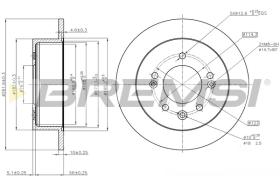 Bremsi CD8005S - DISCO DE FRENO | BRAKE DISCS