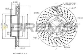 Bremsi CD8020VRD - DISCO DE FRENO | BRAKE DISCS