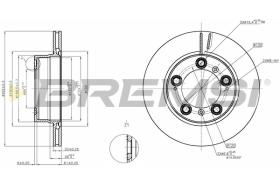 Bremsi CD8023V - DISCO DE FRENO | BRAKE DISCS
