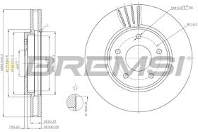 Bremsi CD8040V - DISCO DE FRENO | BRAKE DISCS
