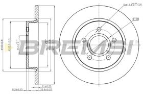 Bremsi CD8061S - DISCO DE FRENO | BRAKE DISCS