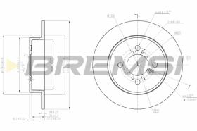 Bremsi CD8071S - DISCHI FRENO | BRAKE DISCS