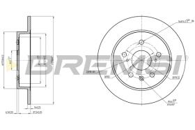 Bremsi CD8075S - DISCO DE FRENO | BRAKE DISCS