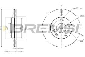 Bremsi CD8078V - DISCO DE FRENO | BRAKE DISCS