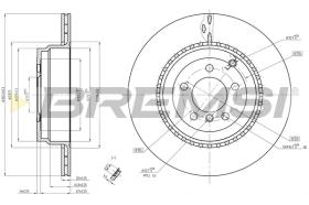 Bremsi CD8085V - DISCO DE FRENO | BRAKE DISCS