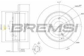 Bremsi CD8090S - DISCO DE FRENO | BRAKE DISCS