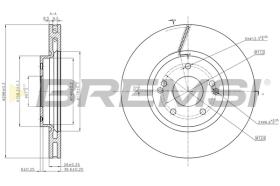 Bremsi CD8091V - DISCO DE FRENO | BRAKE DISCS