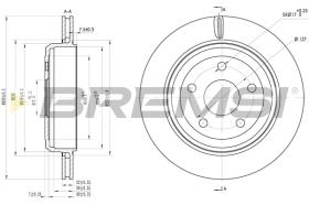 Bremsi CD8095V - DISCO DE FRENO | BRAKE DISCS