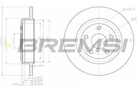 Bremsi CD8096S - DISCO DE FRENO | BRAKE DISCS