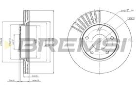 Bremsi CD8100V - DISCO DE FRENO | BRAKE DISCS