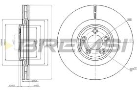 Bremsi CD8107V - DISCO DE FRENO | BRAKE DISCS