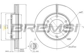 Bremsi CD8111V - DISCO DE FRENO | BRAKE DISCS