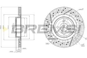 Bremsi CD8121V - DISCO DE FRENO | BRAKE DISCS