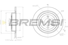 Bremsi CD8124S - DISCO DE FRENO | BRAKE DISCS