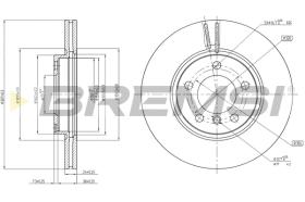 Bremsi CD8125V - DISCO DE FRENO | BRAKE DISCS