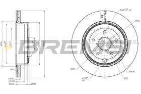 Bremsi CD8140V - DISCO DE FRENO | BRAKE DISCS