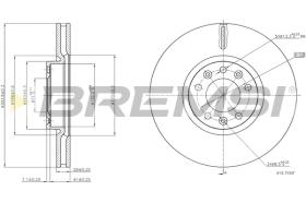 Bremsi CD8156V - DISCO DE FRENO | BRAKE DISCS