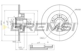 Bremsi CD8185S - DISCO DE FRENO | BRAKE DISCS