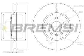 Bremsi CD8191V - DISCO DE FRENO | BRAKE DISCS