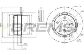 Bremsi CD8197S - DISCO DE FRENO | BRAKE DISCS