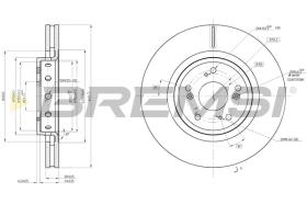 Bremsi CD8209V - DISCO DE FRENO | BRAKE DISCS
