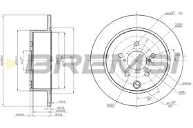 Bremsi CD8211S - DISCO DE FRENO | BRAKE DISCS