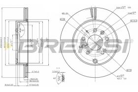 Bremsi CD8251V - DISCO DE FRENO | BRAKE DISCS