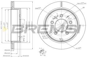 Bremsi CD8261V - DISCO DE FRENO | BRAKE DISCS